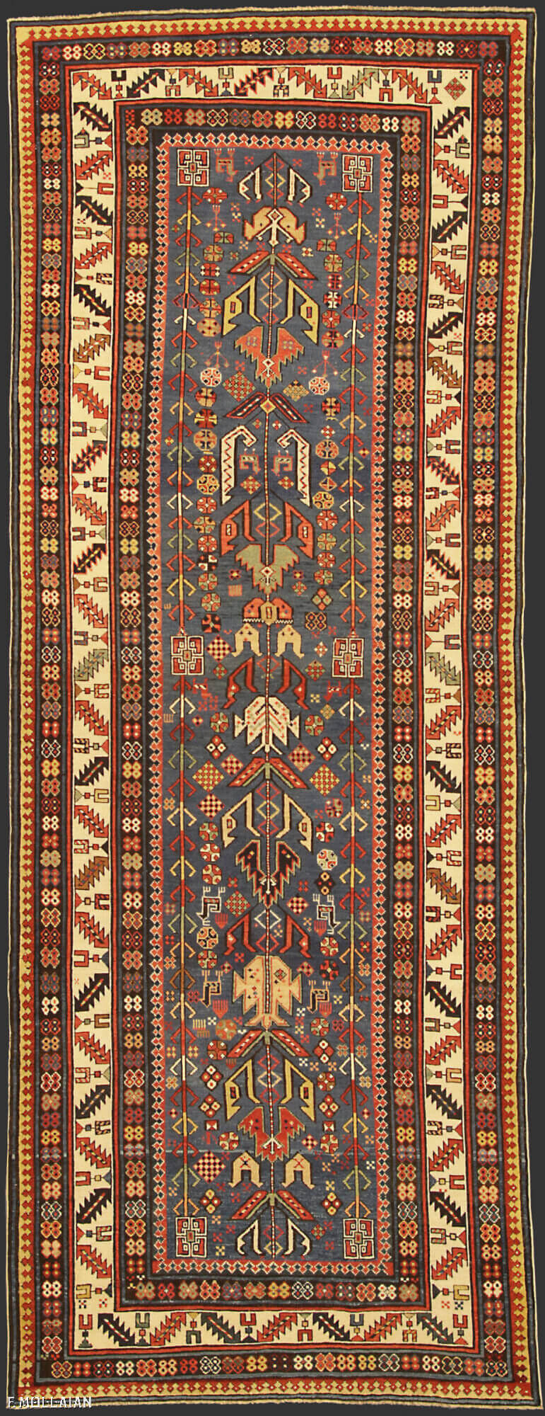 Antique Runner Caucasian Kuba (Quba) Rug n°:43060935